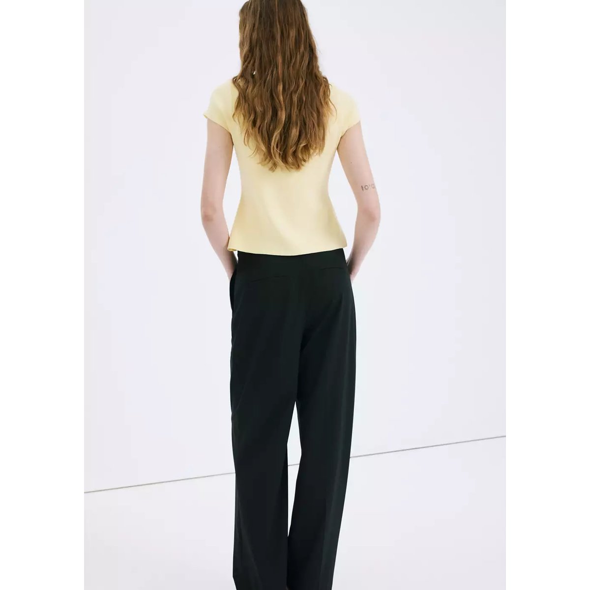 Pull-over maille fine boutons vanille, MANGO