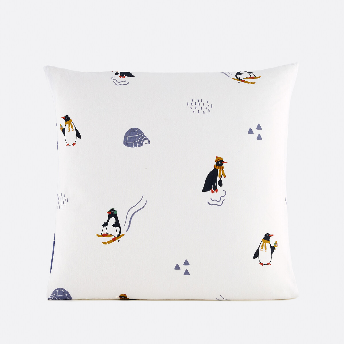 Funda de almohada infantil de franela, Solven blanco/azul, LA REDOUTE INTERIEURS