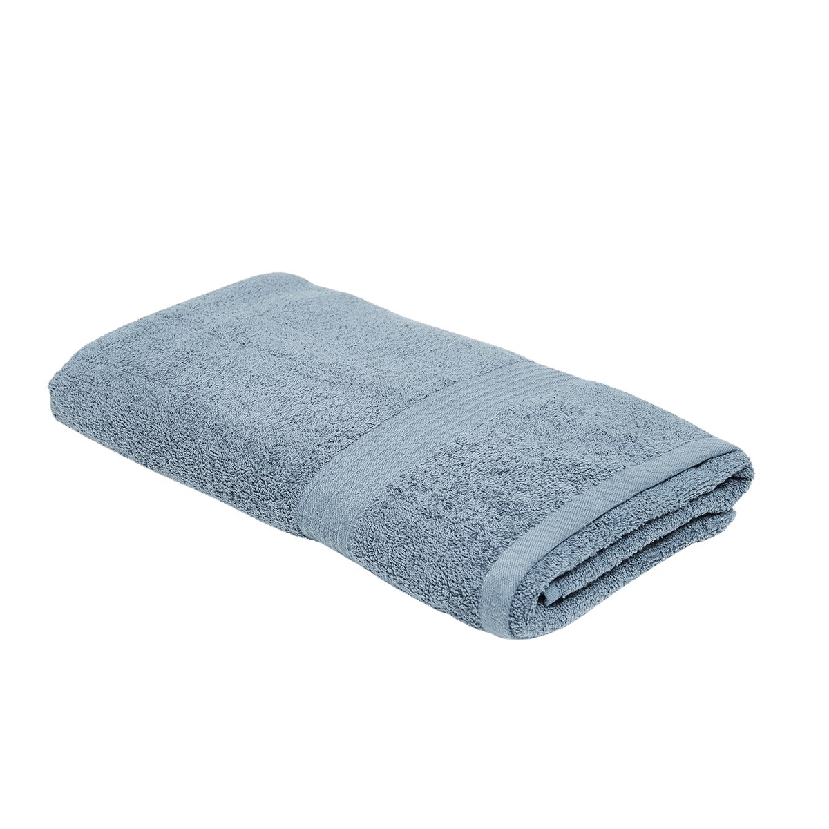 Drap de bain uni ESSENTIAL bleu ardoise, TODAY