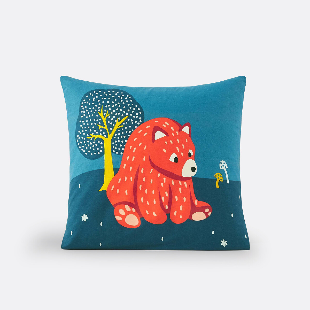 Taie d’oreiller coton, Orsi bleu nuit, SO'HOME