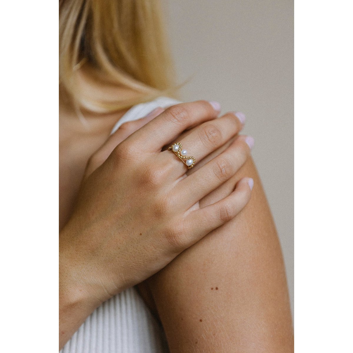 Bague Mira perle de culture, YAY PARIS