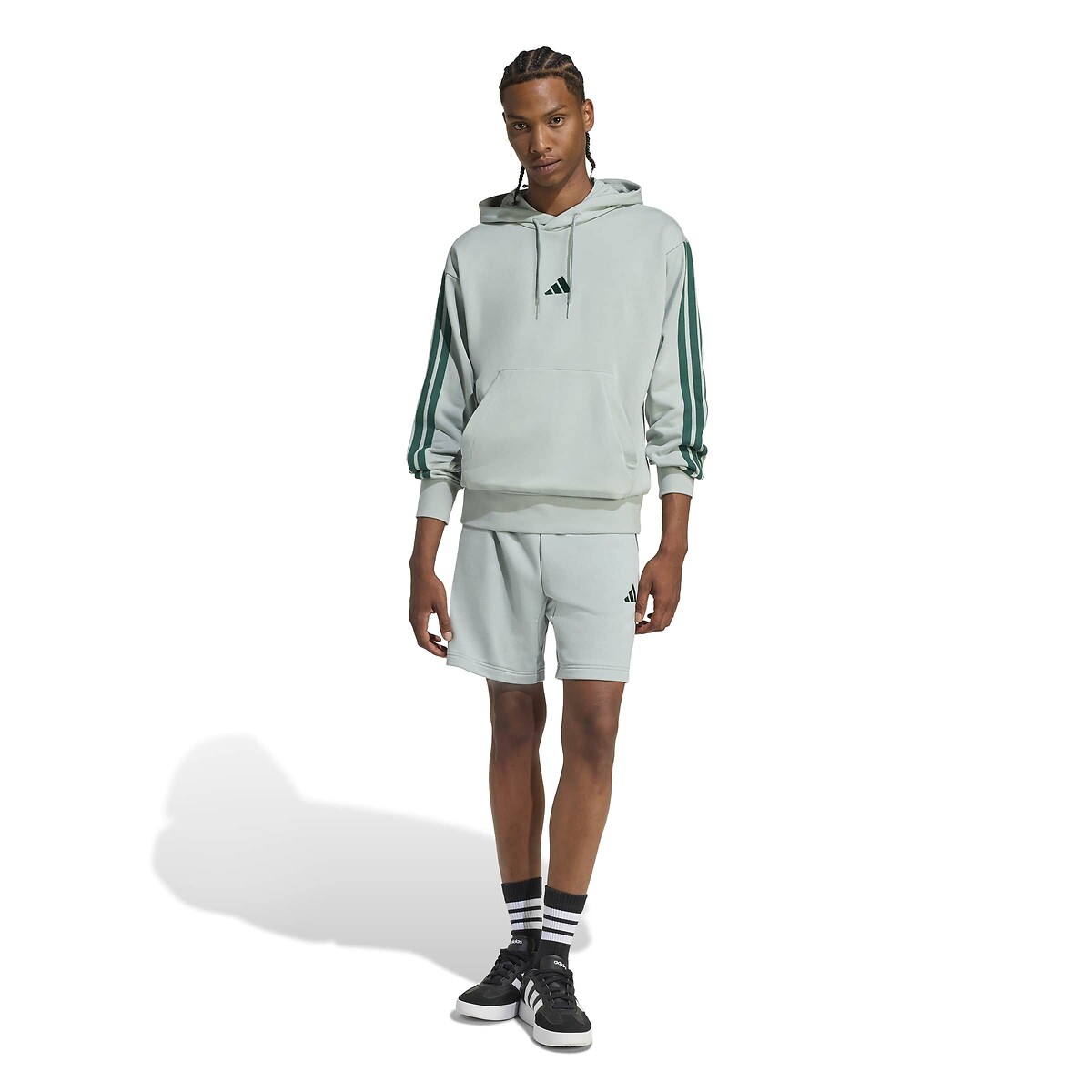Essentials 3-Stripes Shorts sage, ADIDAS SPORTSWEAR