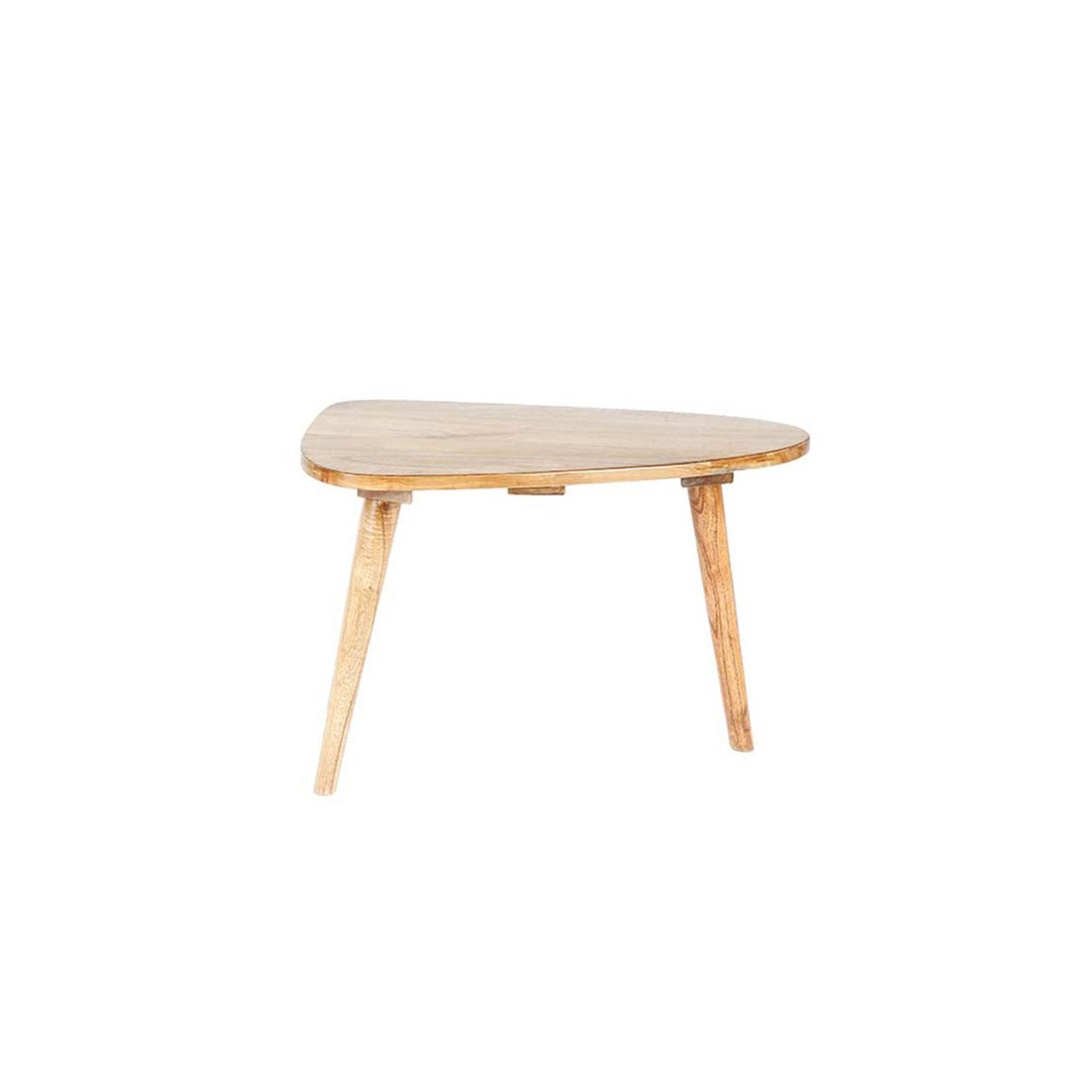 Table basse en bois massif 62 cm ODDA naturel, BERAH GETAH