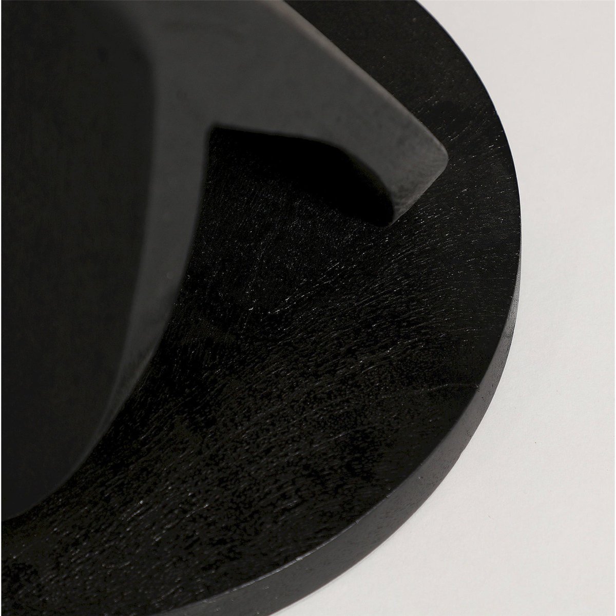 Table d'appoint ronde en manguier VACIO noir, RECOLLECTION
