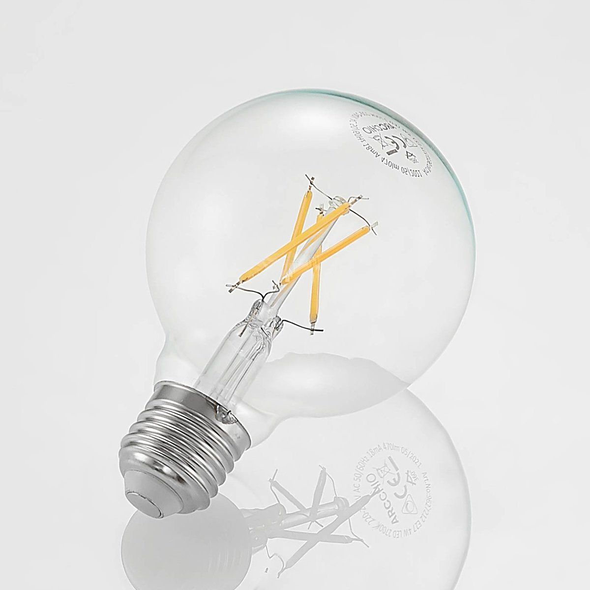 Ampoule E27 en verreLED, E27 4W LED couleur unique, ARCCHIO