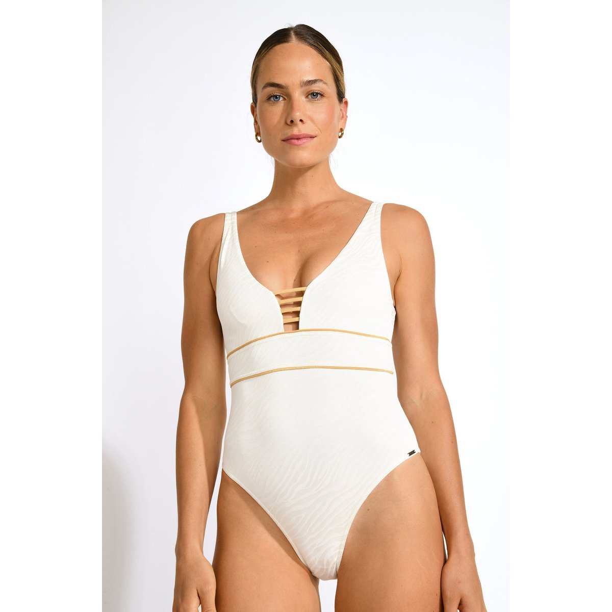 Maillot de bain 1 pièce Suzelle - BELLEMARE ecru, LIVIA
