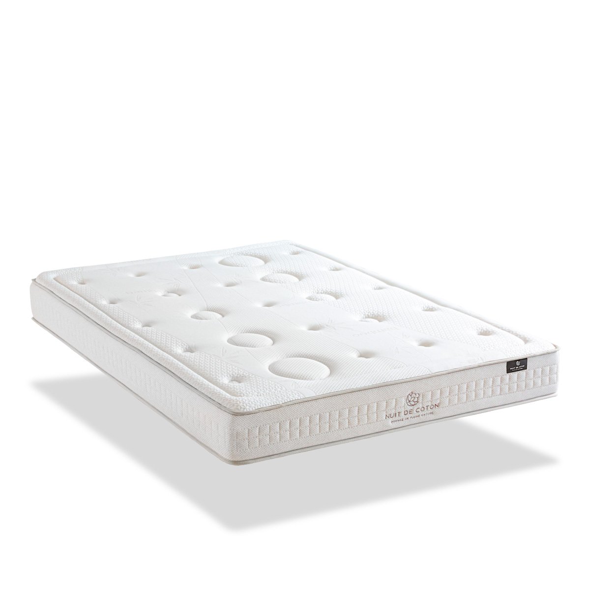 Matelas Latex 100% Naturel Prélude 2.0 180x200 cm beige, BELLECOUR