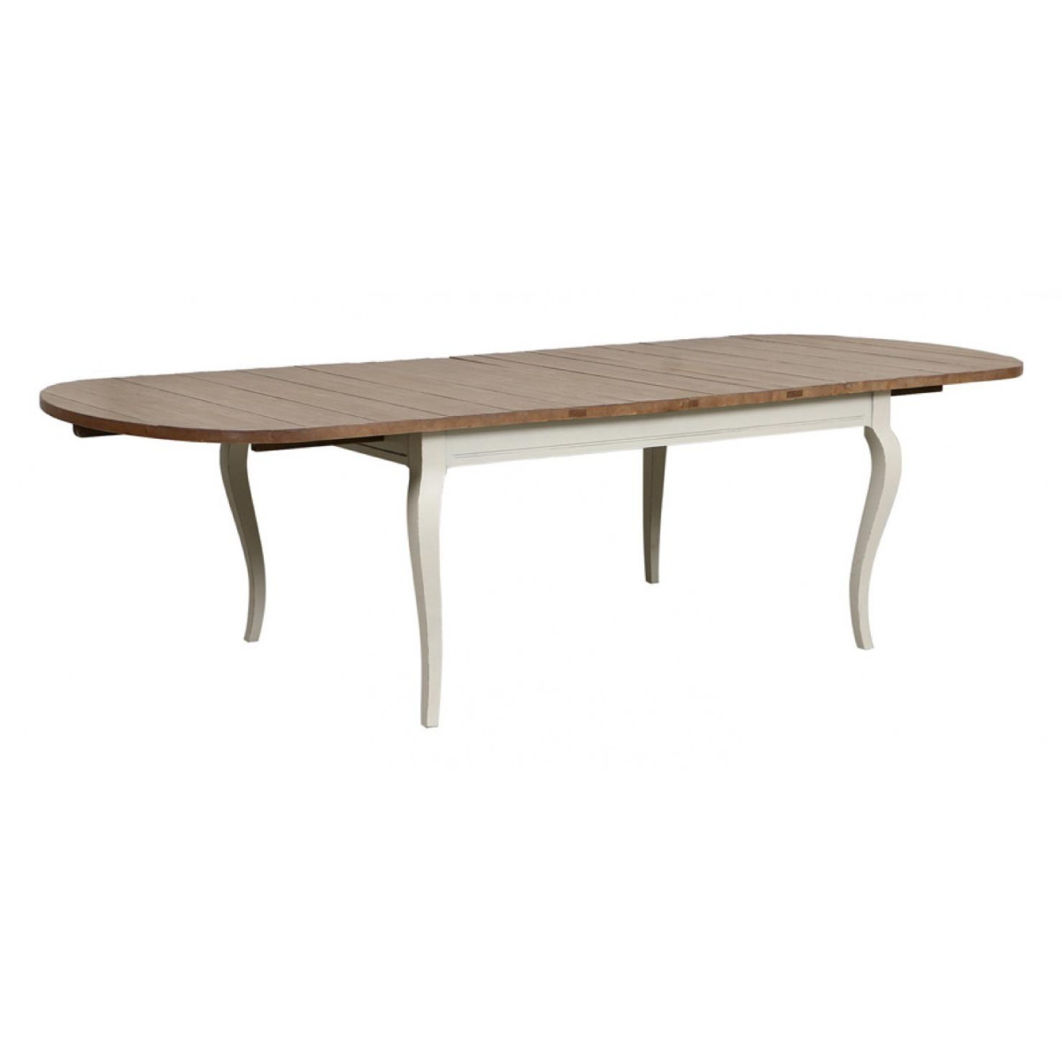 Table ovale extensible - PROVENCE blanc, INTERIOR'S