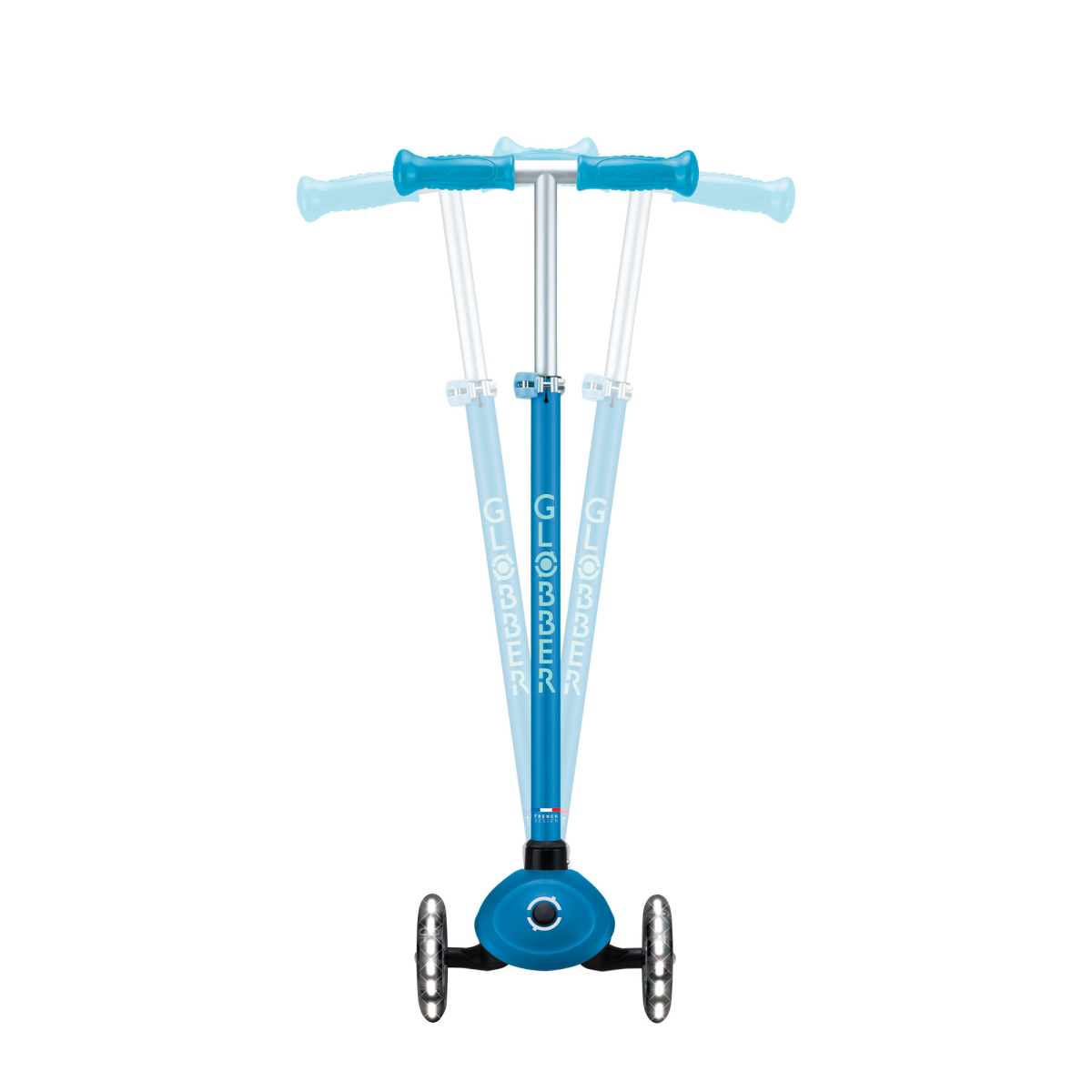 Trottinette 3 roues PRIMO PLUS GLOW LIGHTS bleu pétrole, GLOBBER