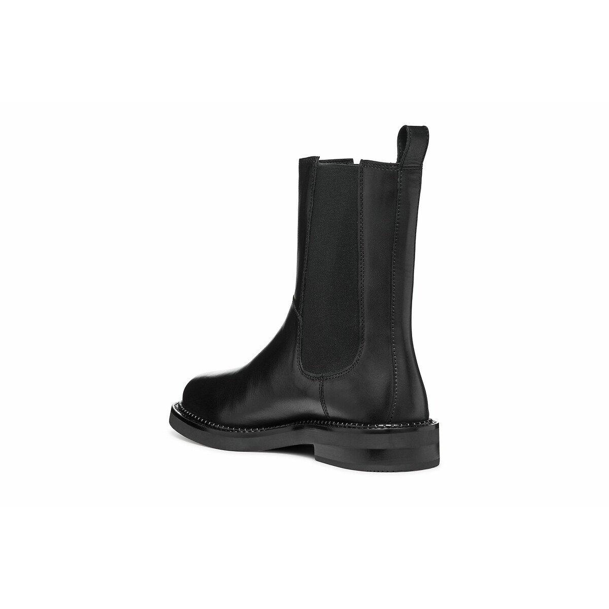 Serilda Mid-Calf Chelsea Boots in Leather black, GEOX
