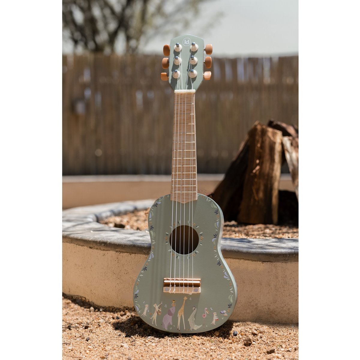 Guitare vert,bois, LITTLE DUTCH