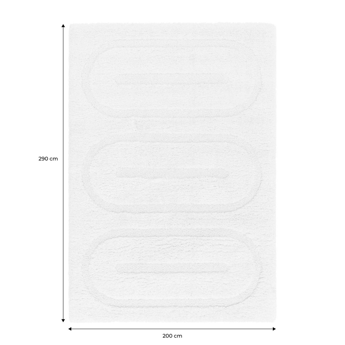 Tapis intérieur rectangulaire contemporain MAE crème, SWEEEK
