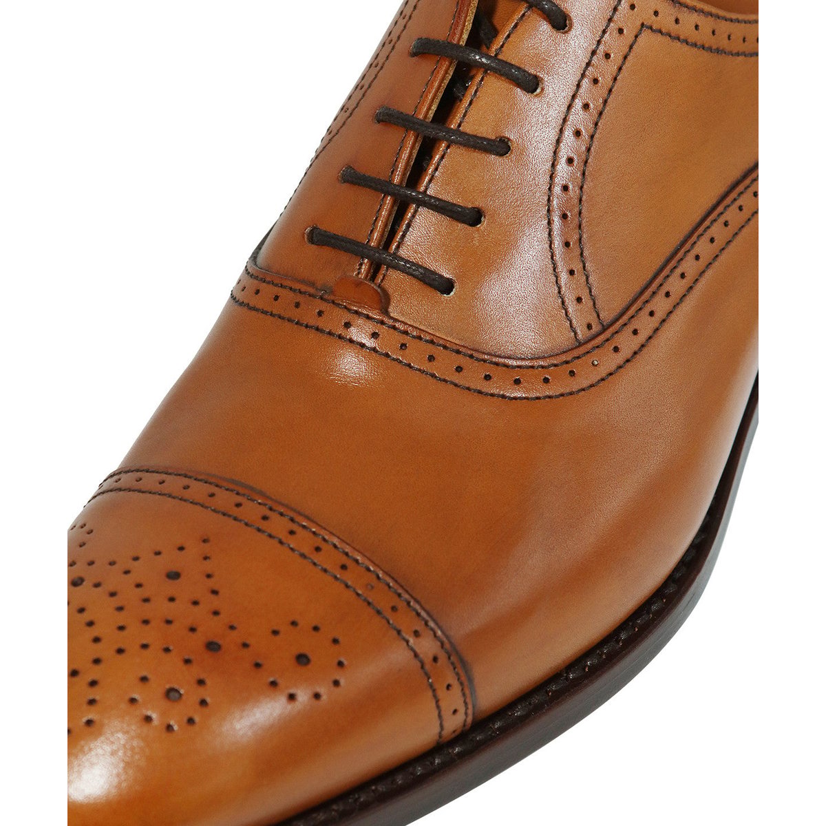 Richelieu cuir DIPLOMAT marron clair, FINSBURY