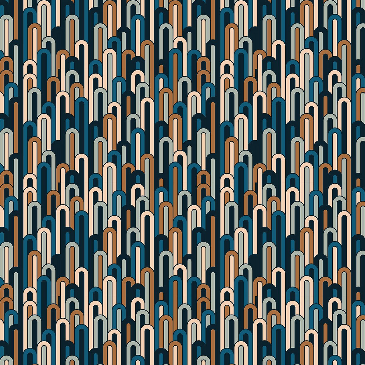 Papier peint labyrinthe intissé, HEXOA