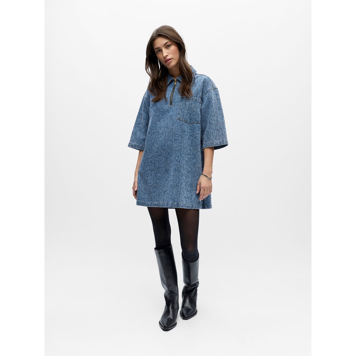 Mini-Robe light blue denim, OBJECT