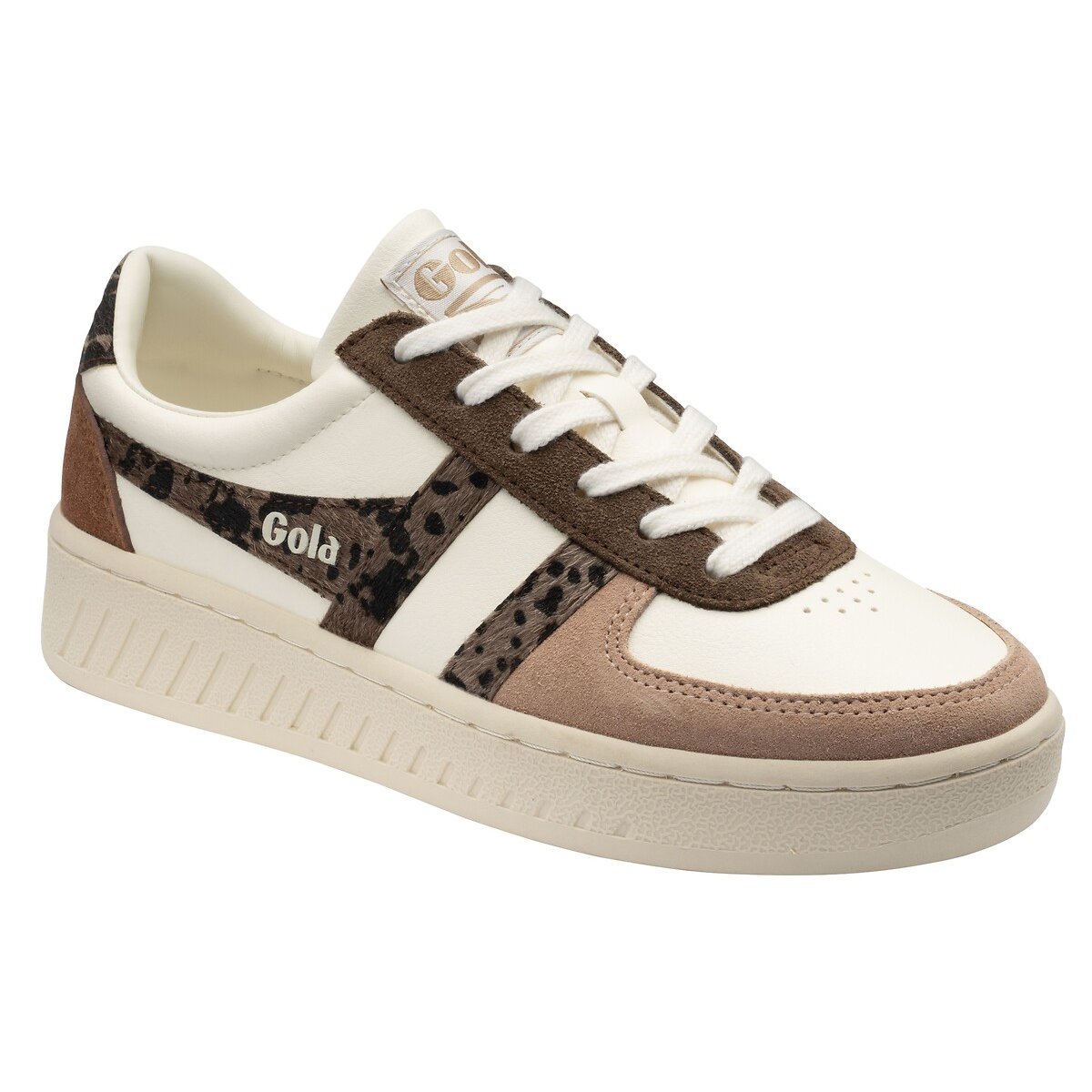 Zapatillas GRANDSLAM SAFARI QUADRANT blanco/leopardo, GOLA