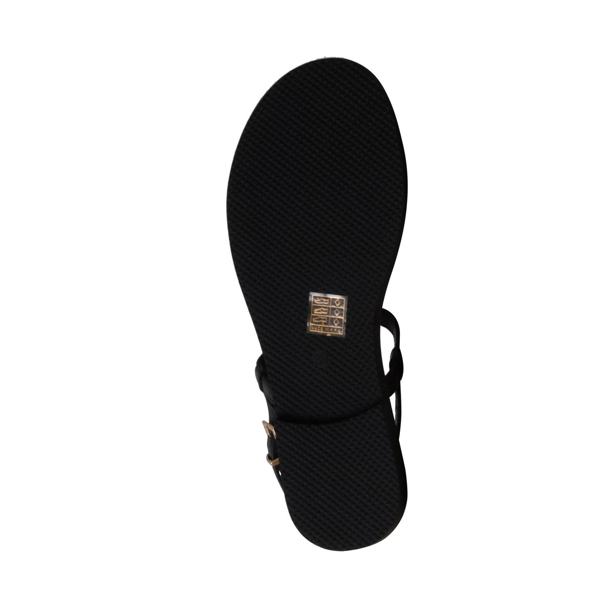 Sandales Plates à Brides Loevah Paris noir, ENZA NUCCI