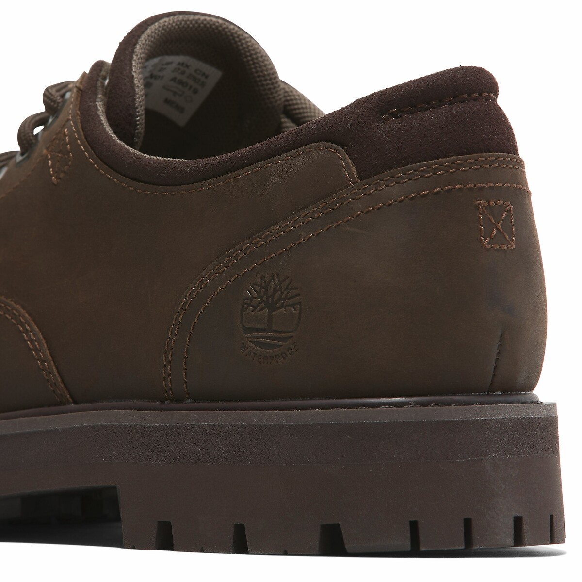 Leren derby's BRITTON ROAD LACE UP donkerkastanje, TIMBERLAND