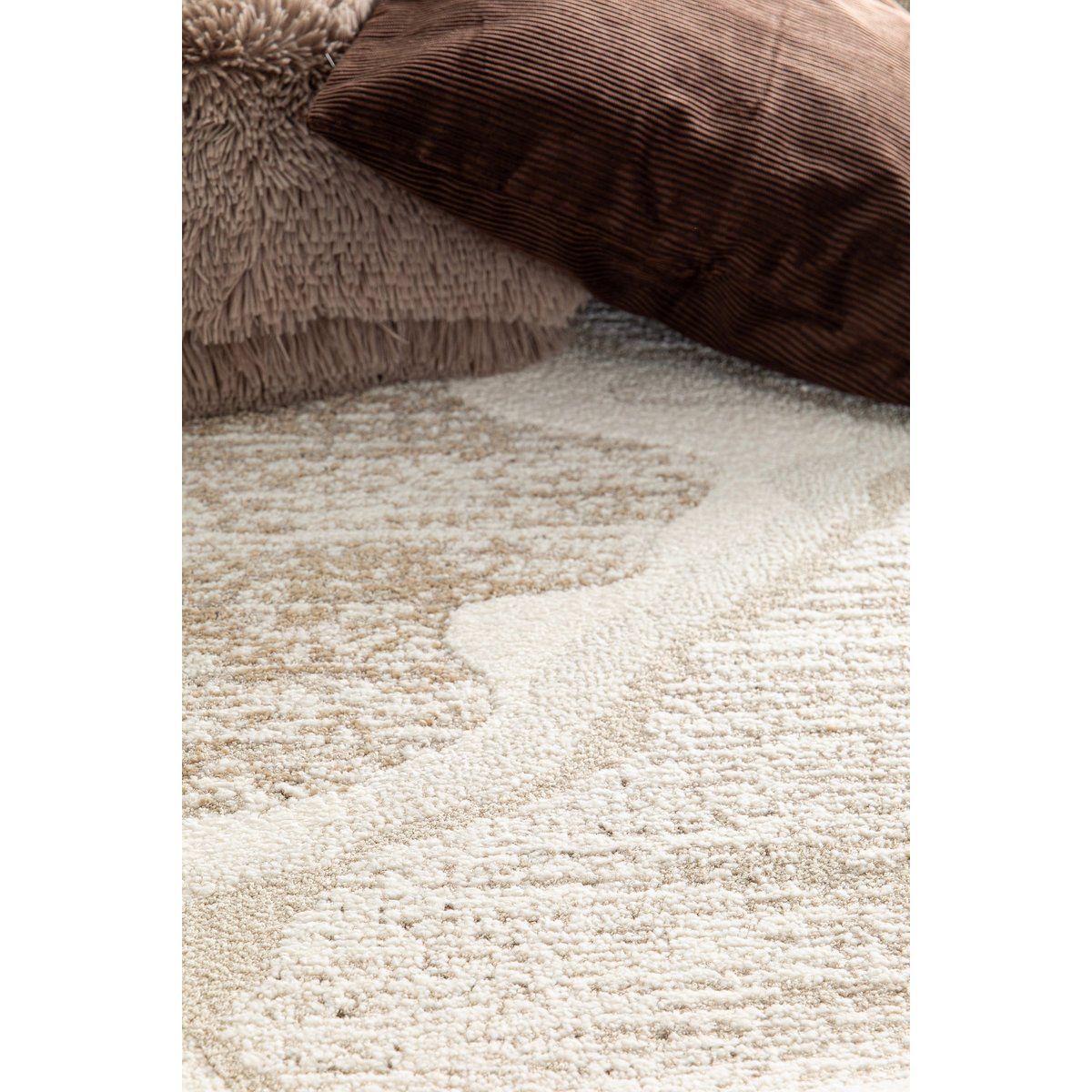 Tapis doux et design SCIA beige sable, AFK LIVING