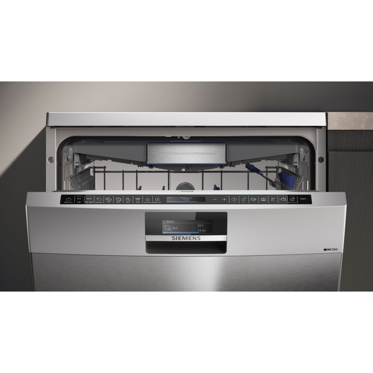 Lave vaisselle 60 cm SN27TI00CE iQ700 séchage Zeolith® inox, SIEMENS