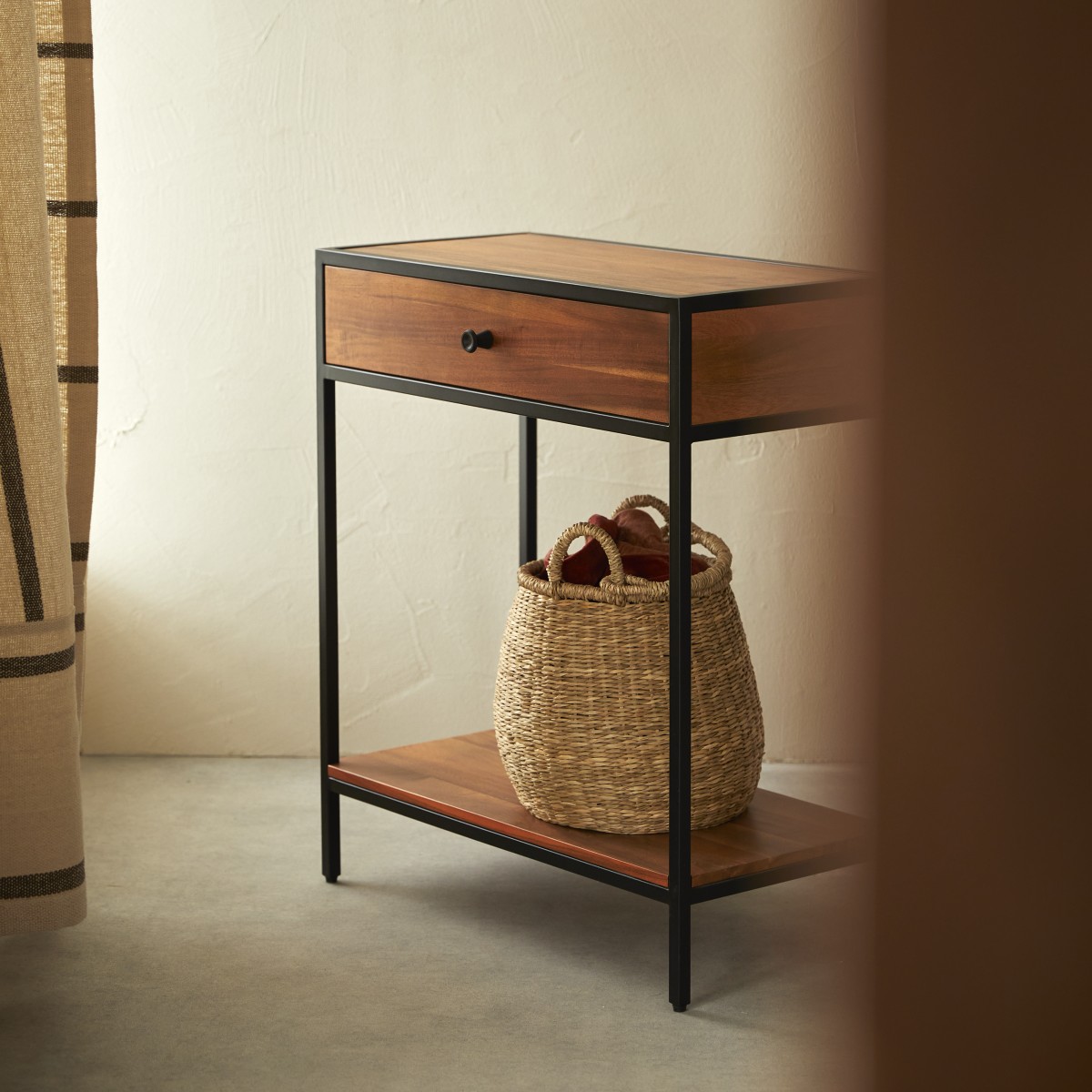 Console en Acacia massif, AGRA naturel, TIKAMOON