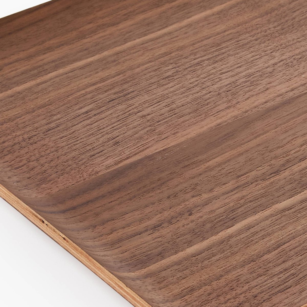 Plateau, 36cm, bois de noyer naturel fonce, MONOPRIX MAISON