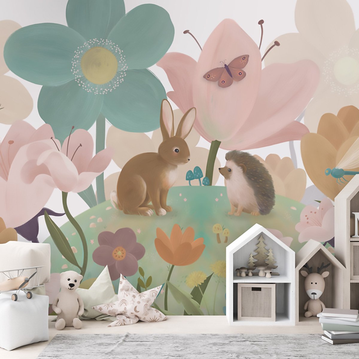 Papier enfant Les compagnons de la collin multicolore, HEXOA