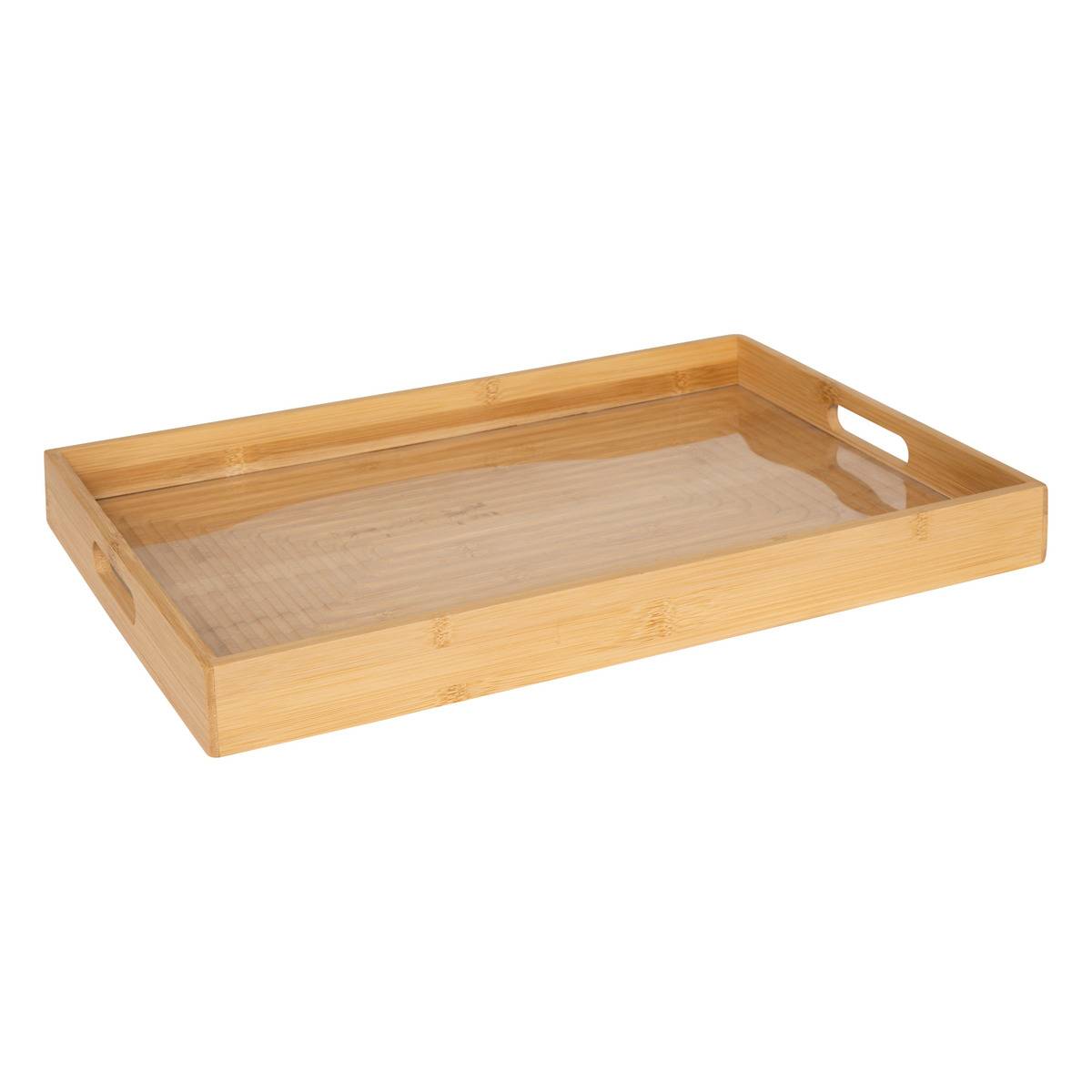 Plateau de service avec poignées en bambou BAMBOU beige, 5FIVE SIMPLY SMART