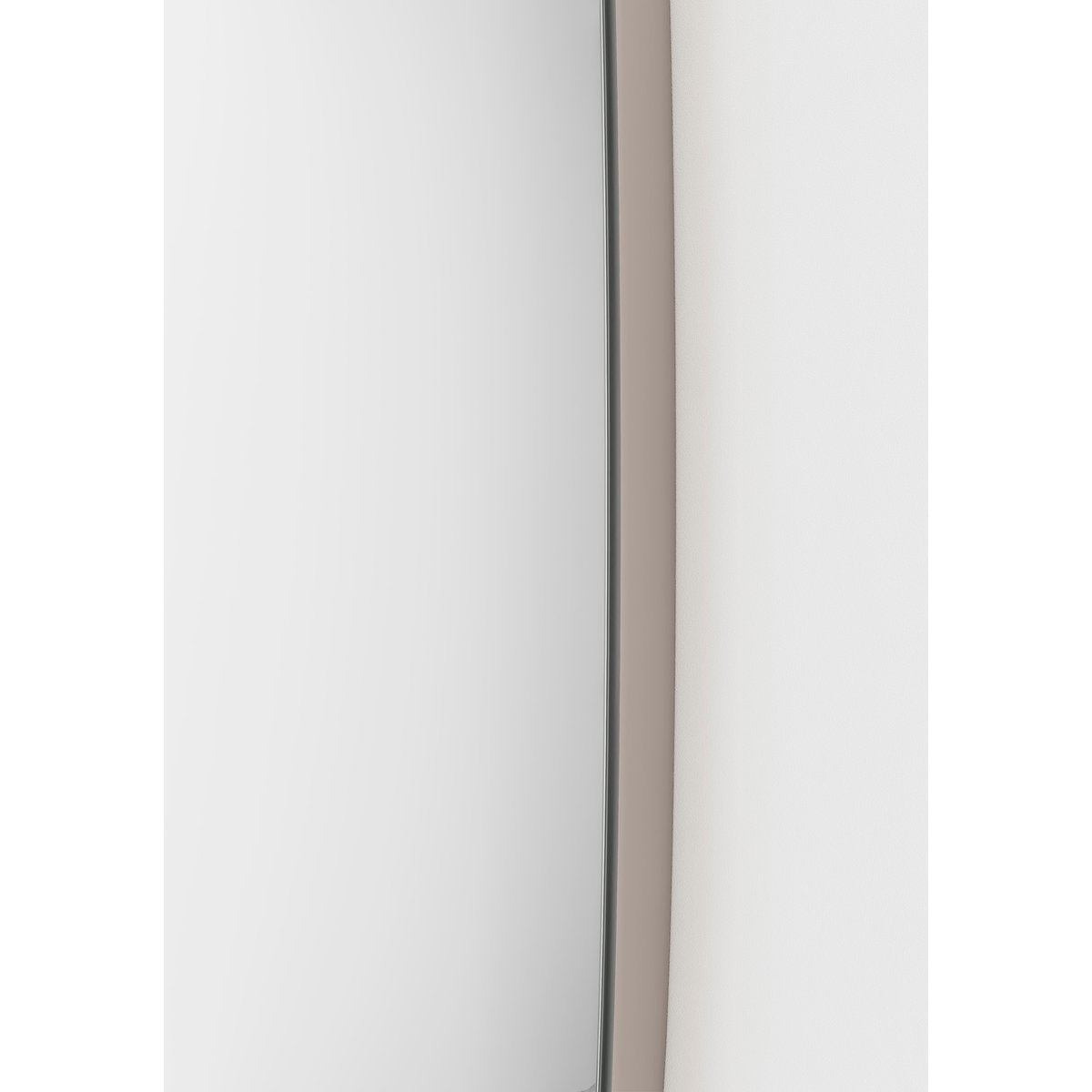 Miroir à suspendre Ø50 cm, LUNE taupe, HERDASA