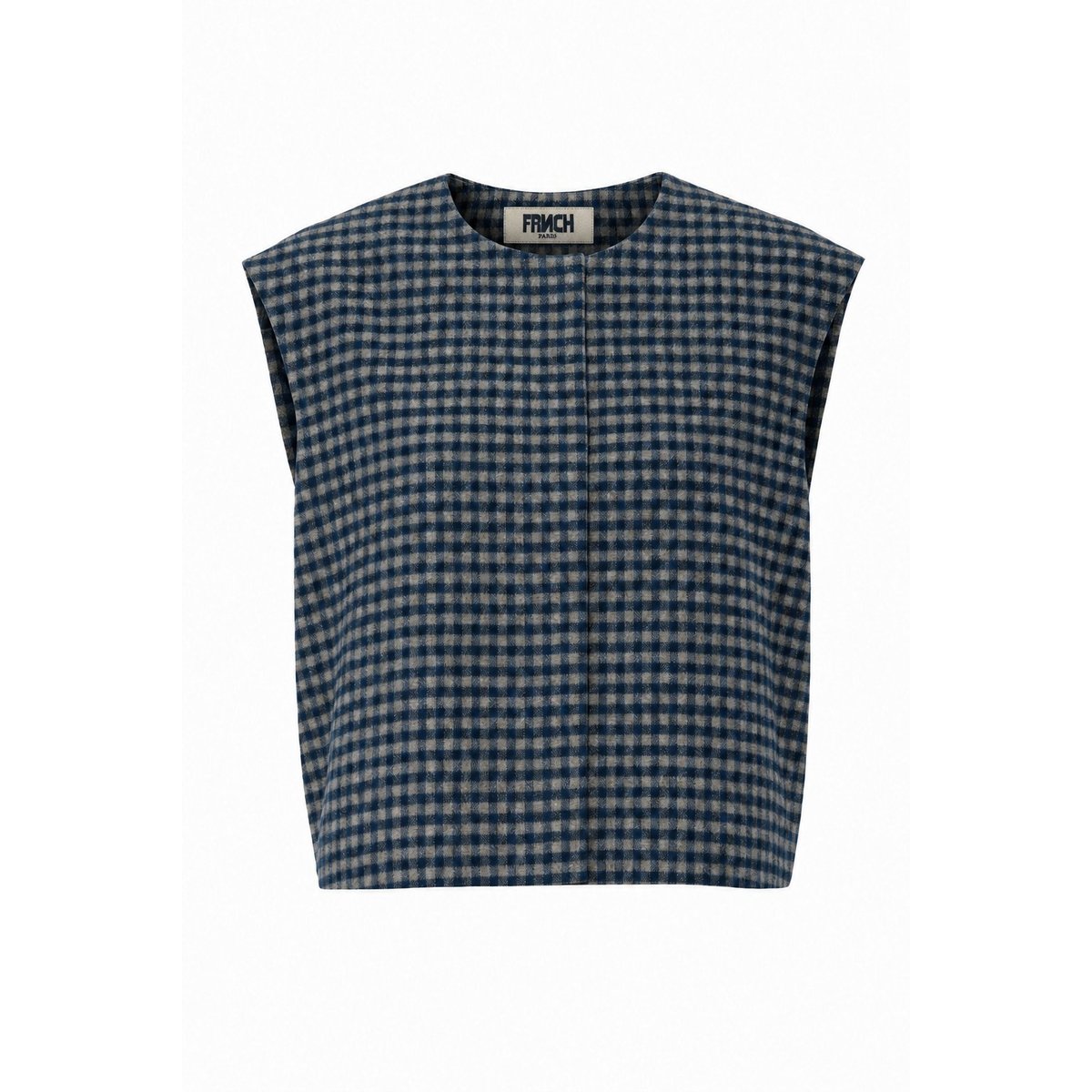 Gilet Harrison en laine HARRISON bleu marine, FRNCH