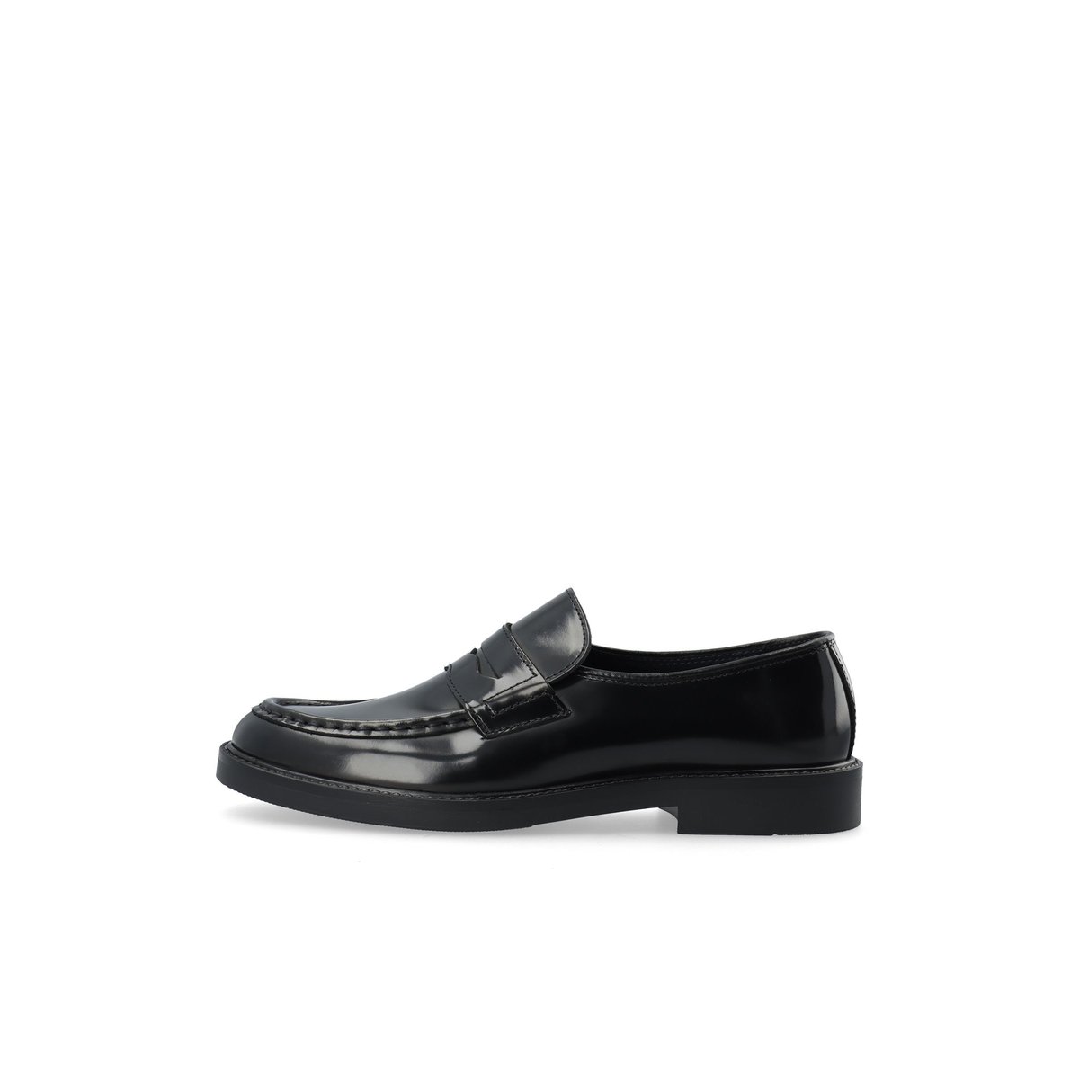 Mocassins En Cuir black1, BIANCO