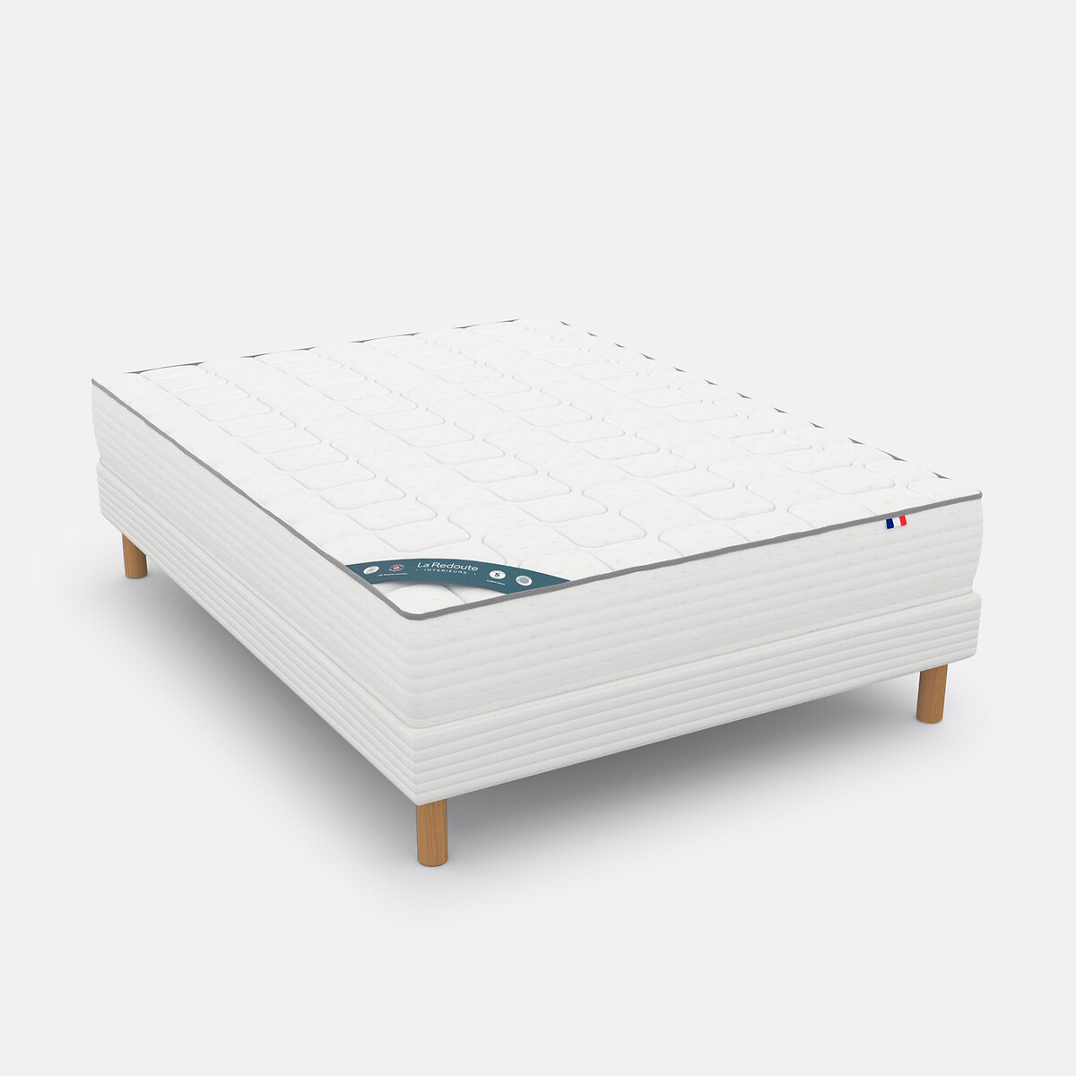 Matelas 588 ressorts, soutien ferme, accueil moelleux blanc, LA REDOUTE INTERIEURS