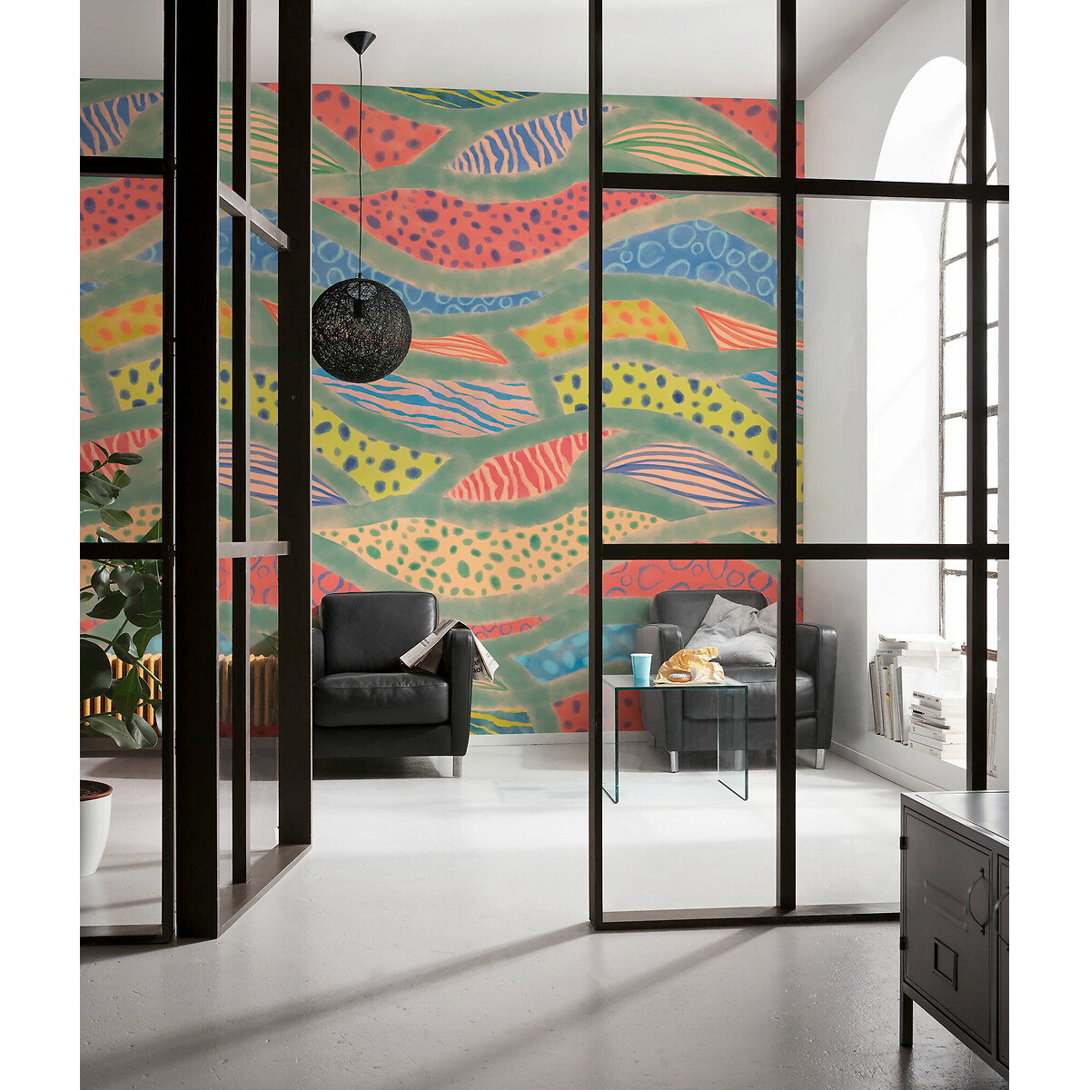 Papel de parede Wave Symphony, INTERELIFE multicolor, INTERELIFE
