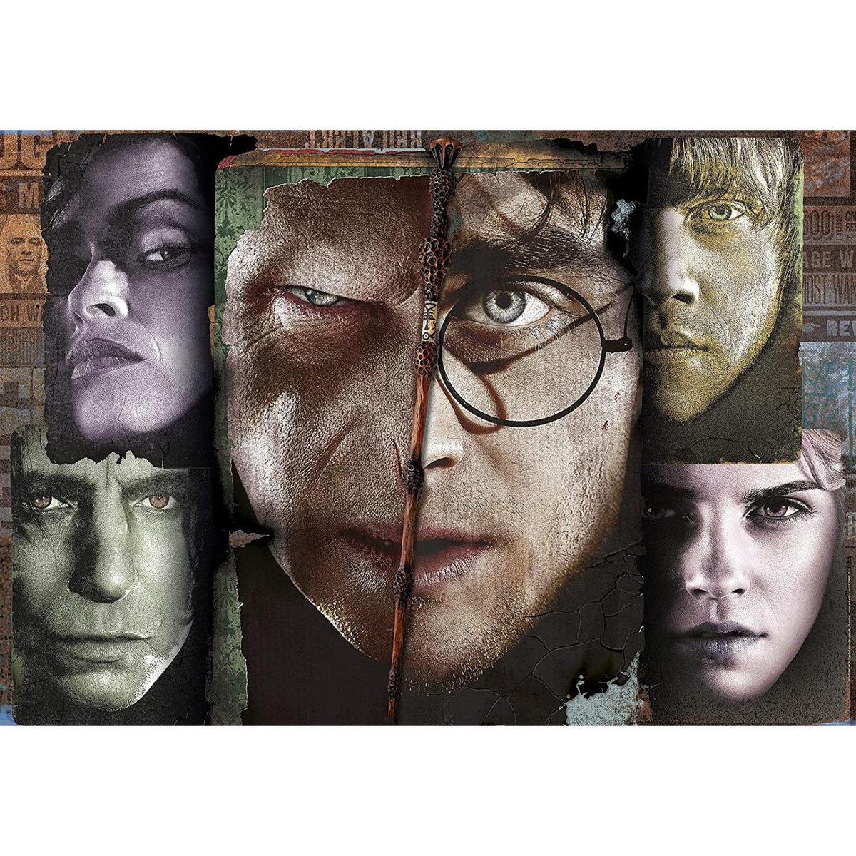 Harry Potter - Valisette 1000 pièces couleur unique, CLEMENTONI