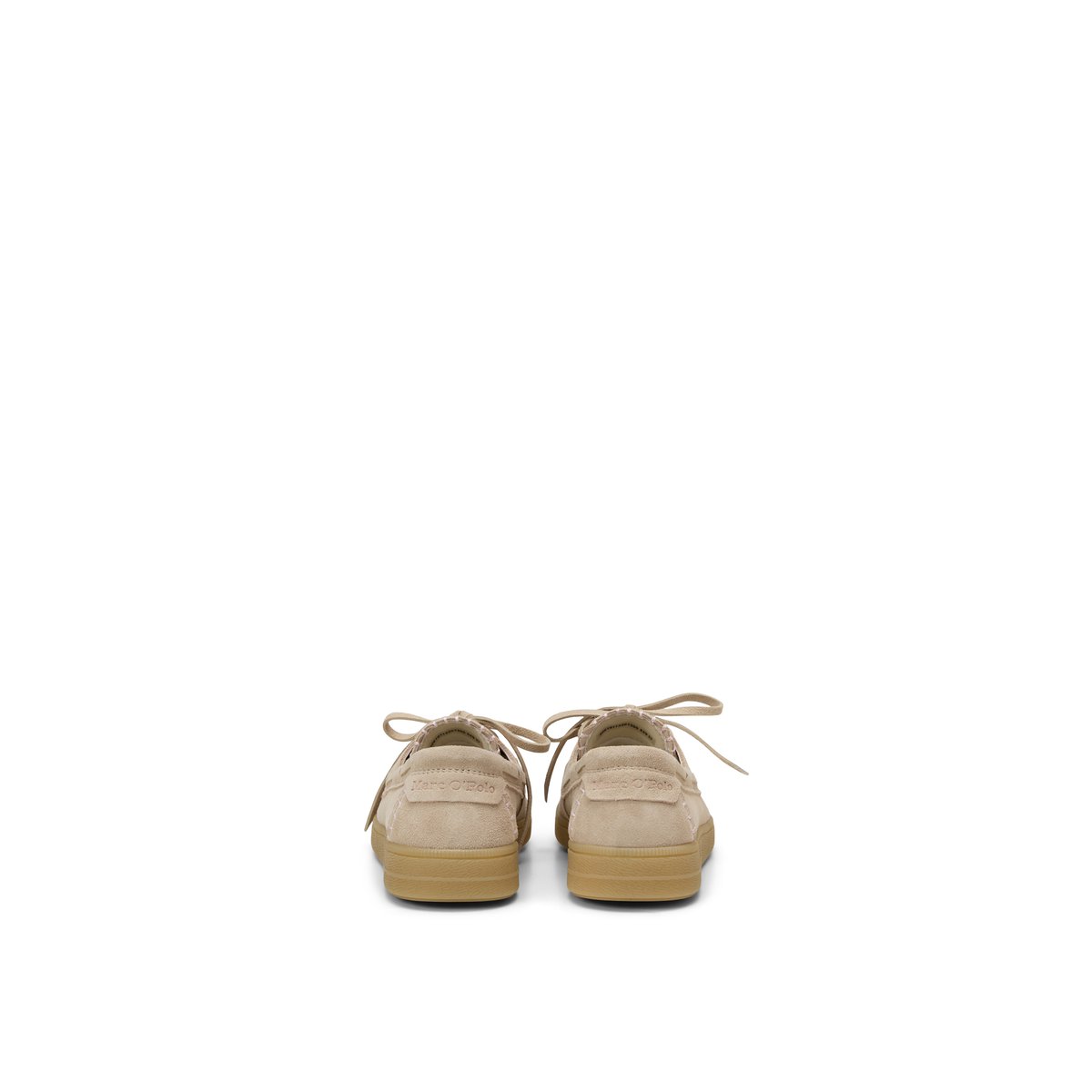 Sneaker modèle Charlie style chaussure de bateau beige, MARC O'POLO