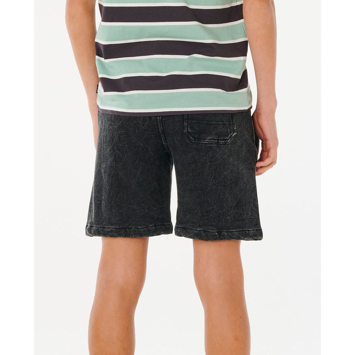 Boardshort STREAMLINE OFFSET VOLLEY noir délavé, RIP CURL