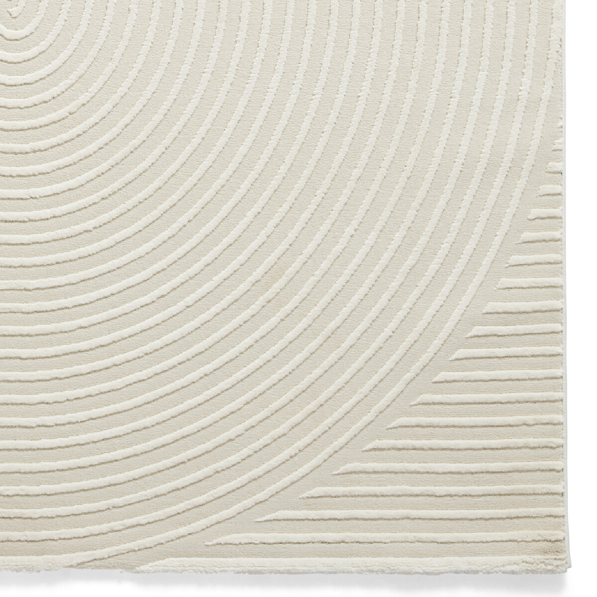 Abstract Spiral Super Soft Washable Rug cream, SO'HOME