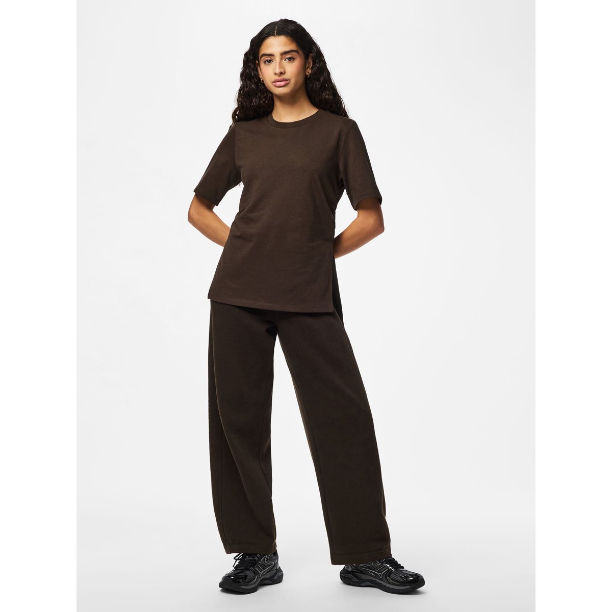 T-Shirt marron - delicioso, PIECES