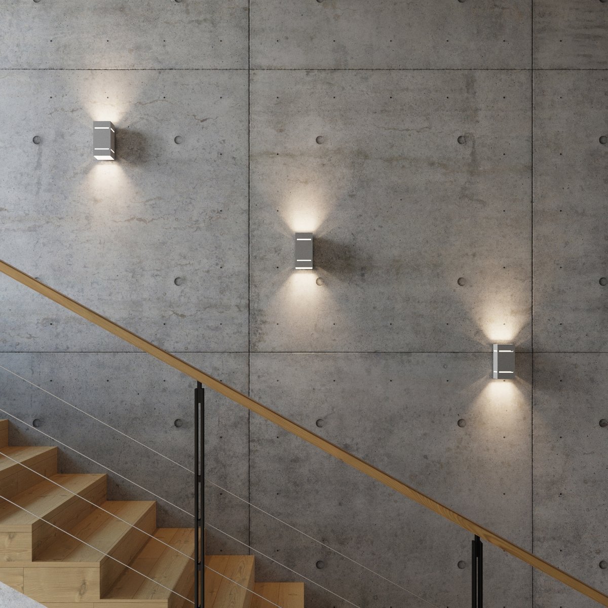 Applique Aluminium Gris G9 1 Blocco gris, EDEN