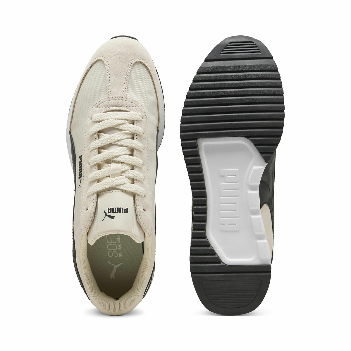 Baskets R78 Wind ecru/noir, PUMA