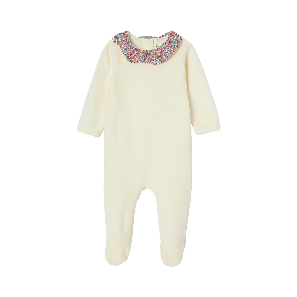 Pyjama en velours et tissu Liberty écru, ENVIE DE FRAISE