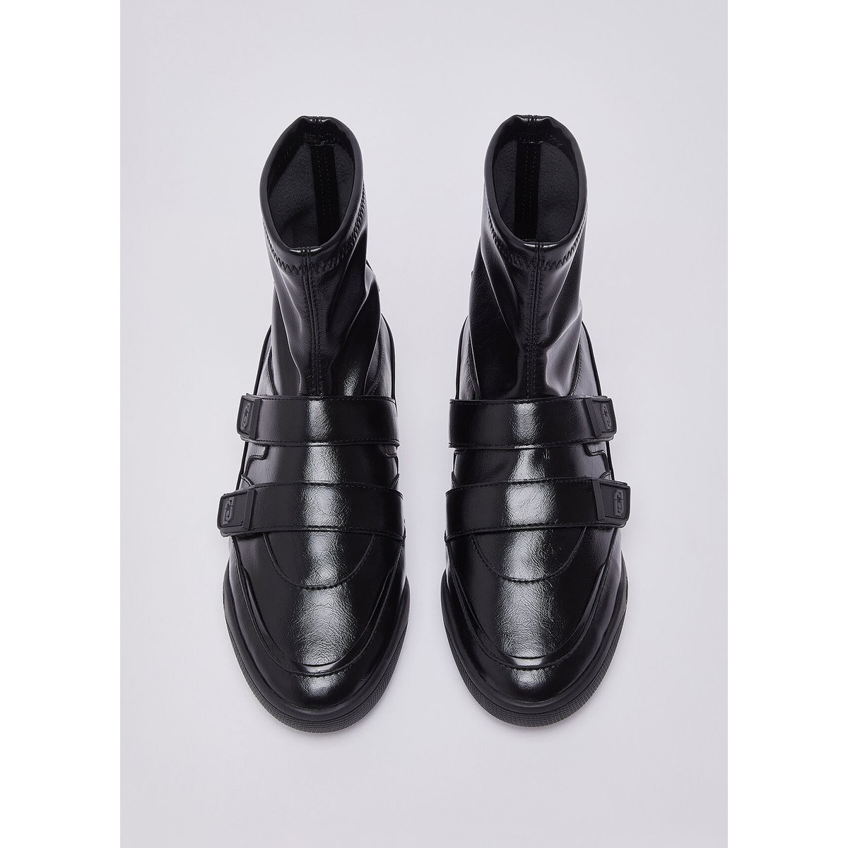 Sneakers alte avec velcro noir, LIU JO