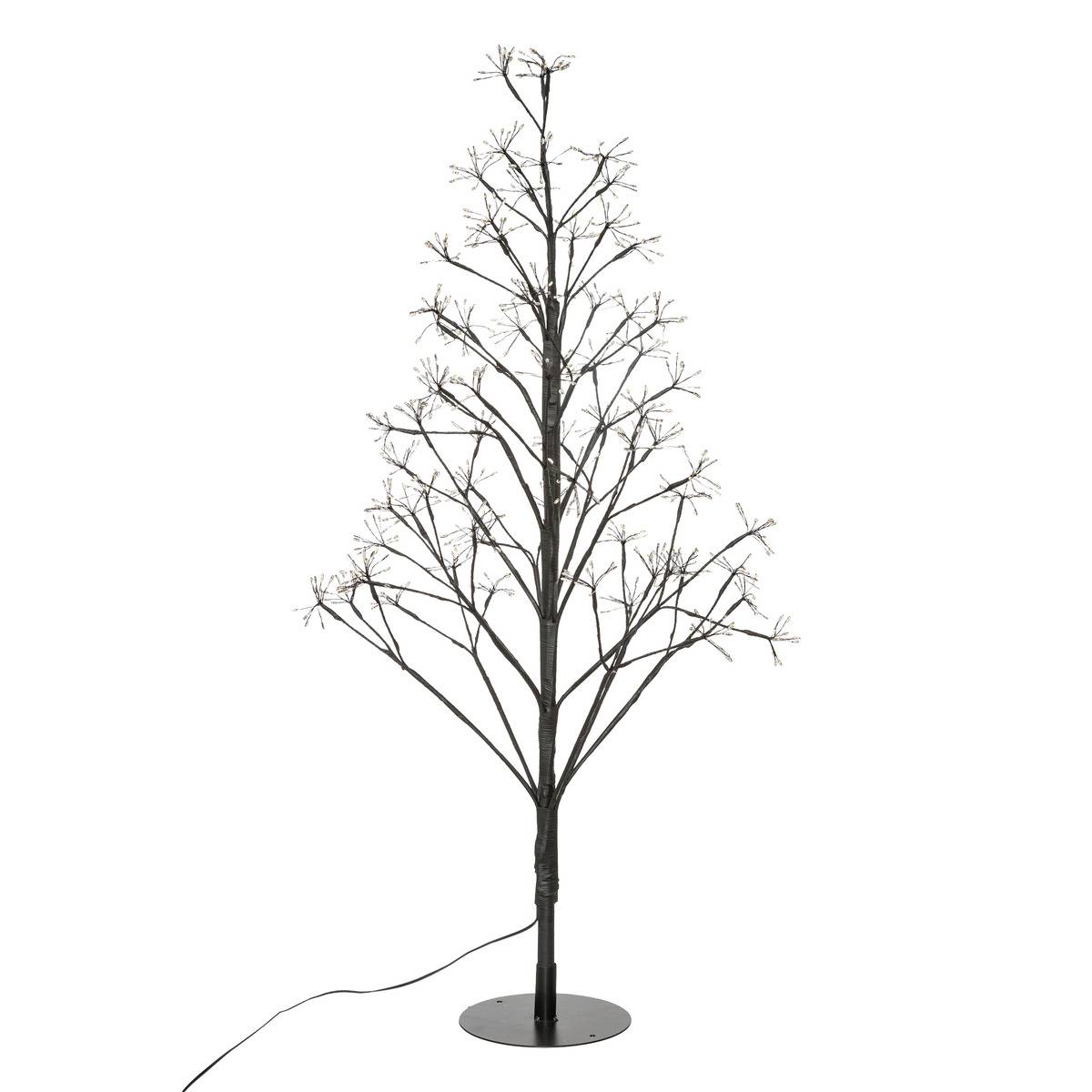 Arbre lumineux fleurs 690 LED H90cm HALKA noir, FEERIC LIGHTS & CHRISTMAS
