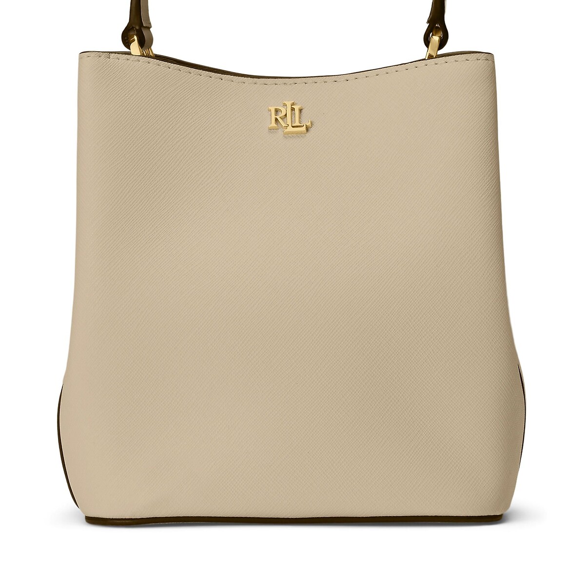 Sac seau en cuir beige, LAUREN RALPH LAUREN