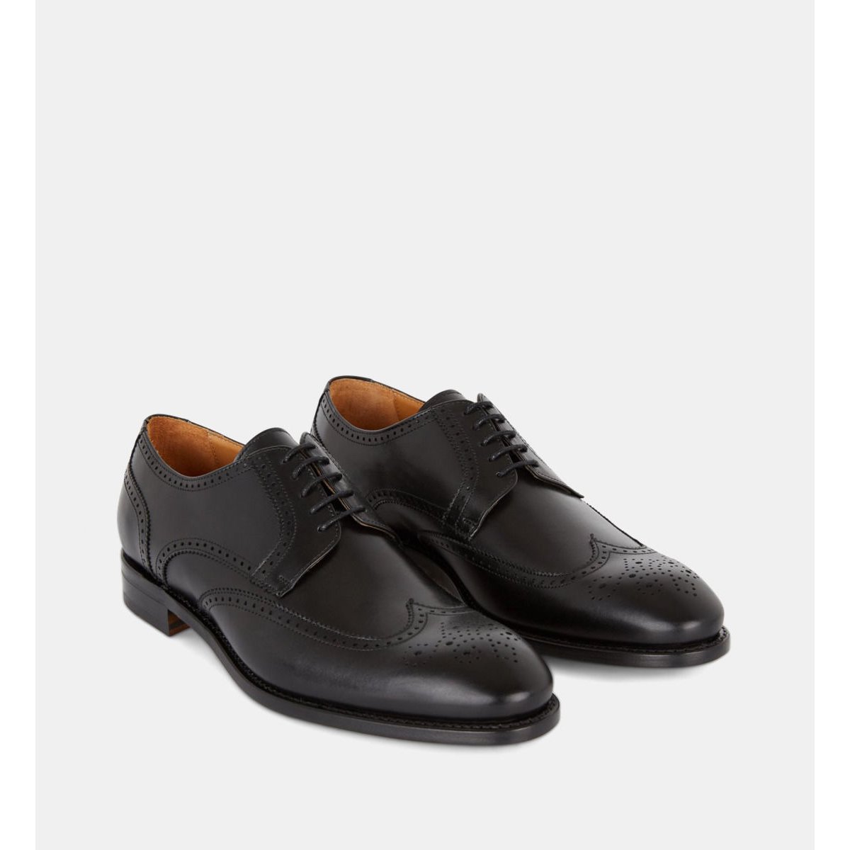 Derbies temple cuir pleine fleur goodyear noir, COMPTOIR GL