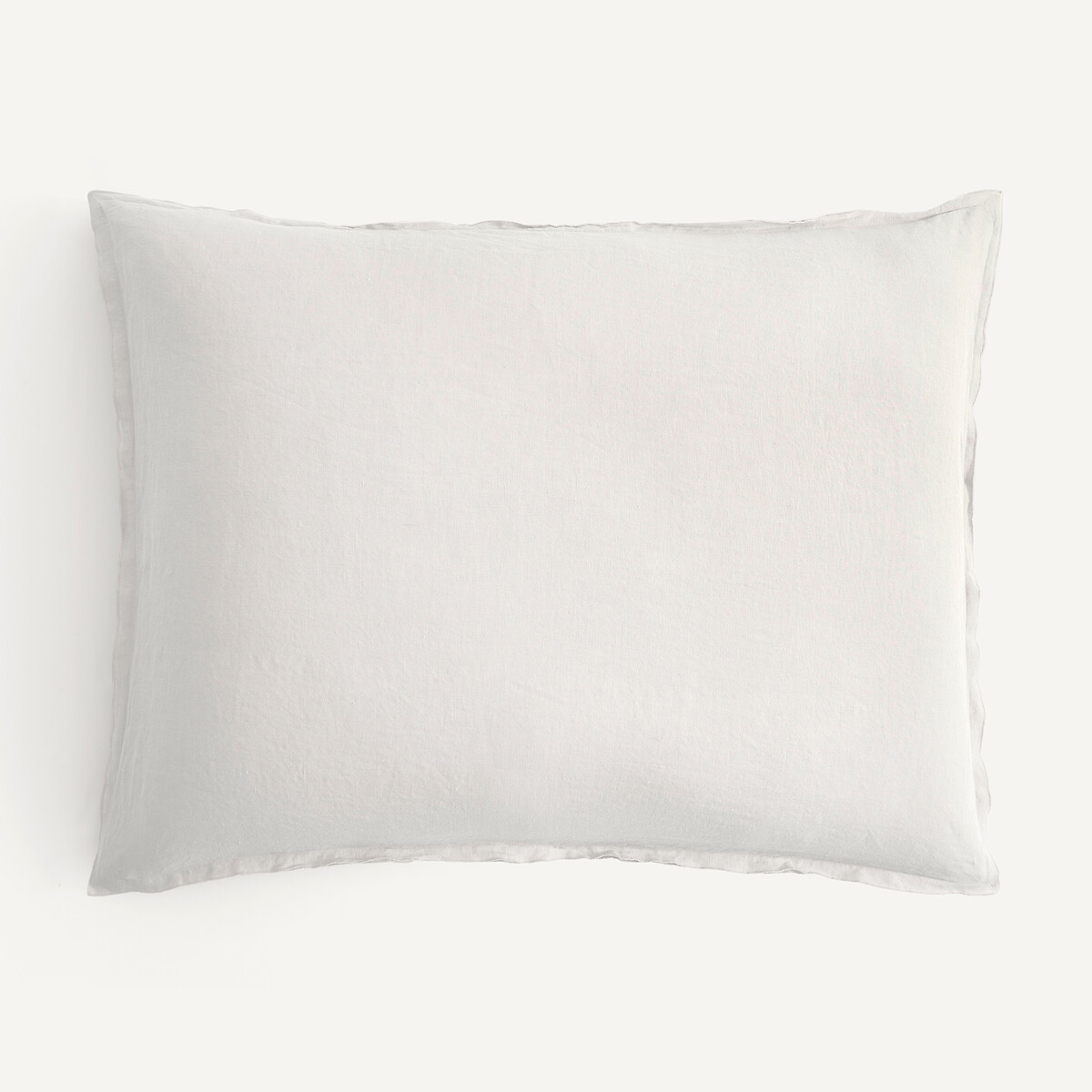 Capa de almofada, em linho lavado, Elina branco-espuma, AM.PM