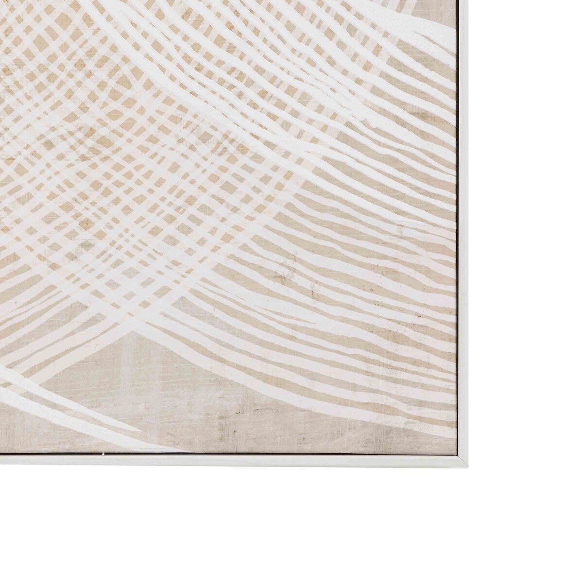 90cm In the Round Framed Canvas beige, ÉDITÉ