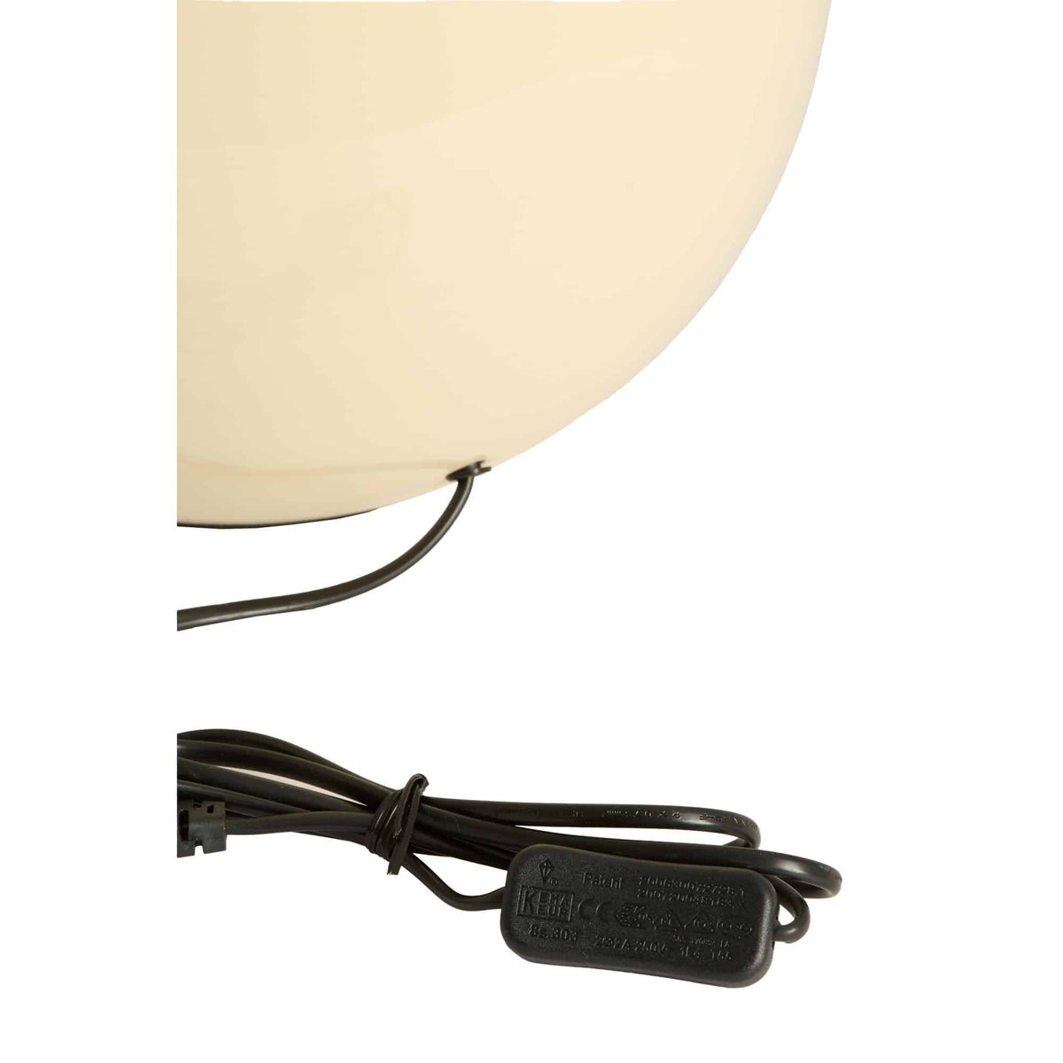Pied De Lampe Métal BENAO crème, LIGHT & LIVING