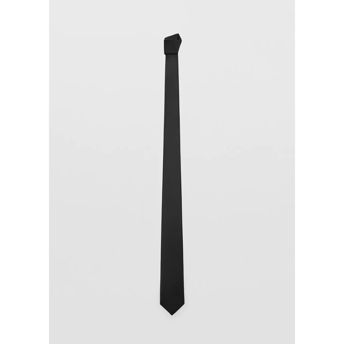 Cravate unie microstructure noir, MANGO MAN