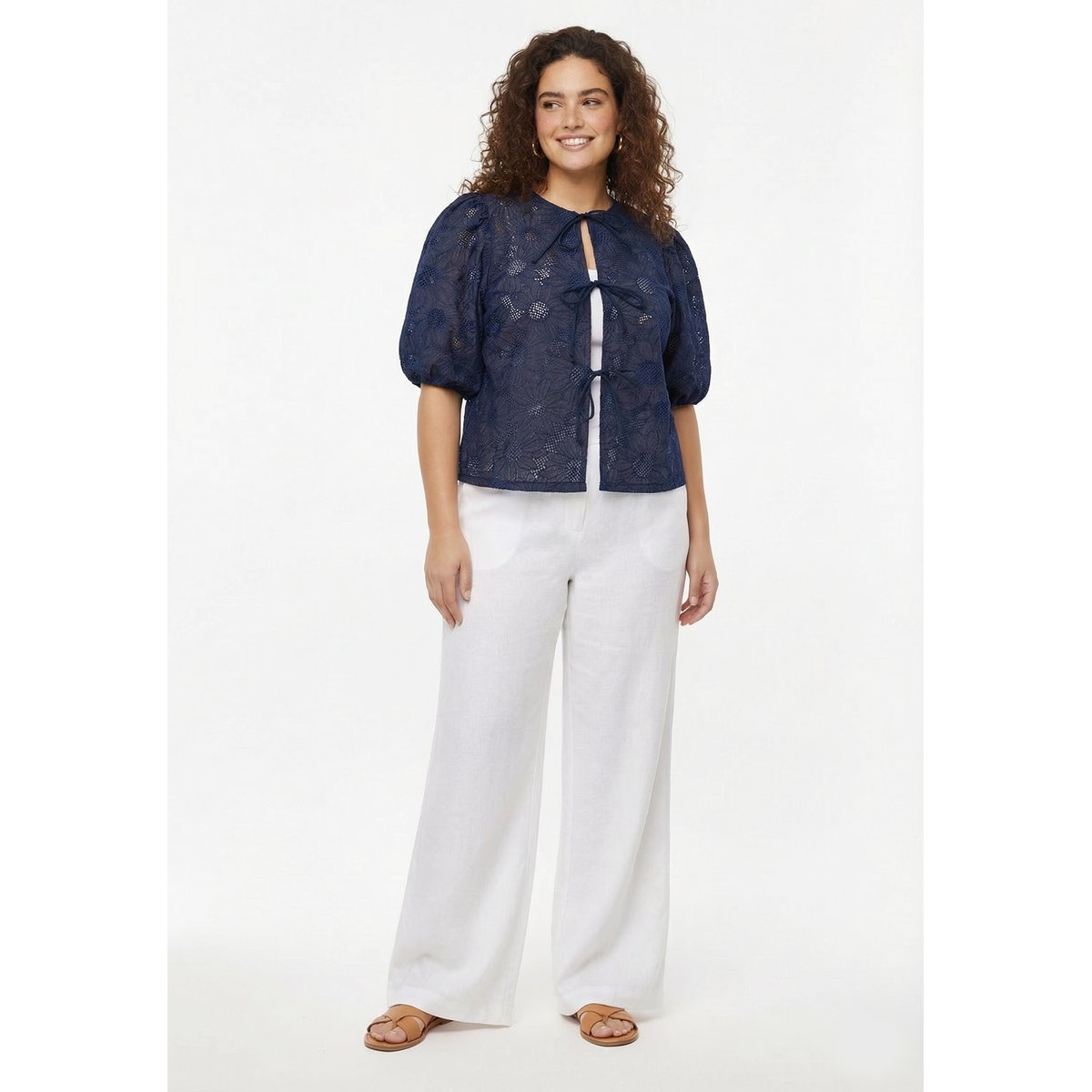 Jacket avec manches bouffantes indigo, YOEK